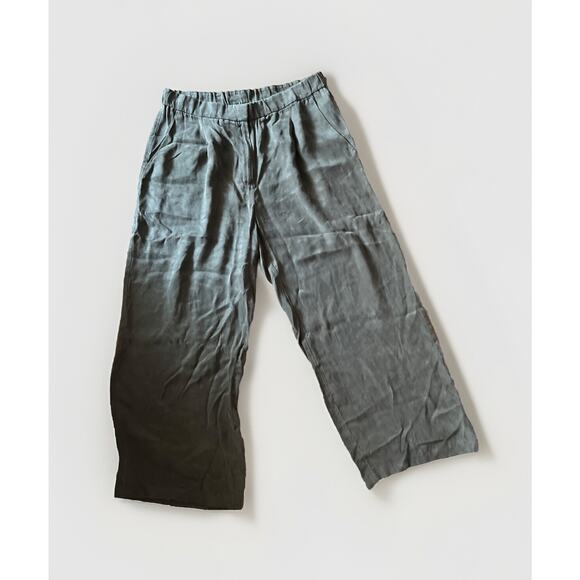 Eileen Fisher Pants - Eileen Fisher Women’s Wide Leg Pants Medium Lyocell Tencel Summer Army Green